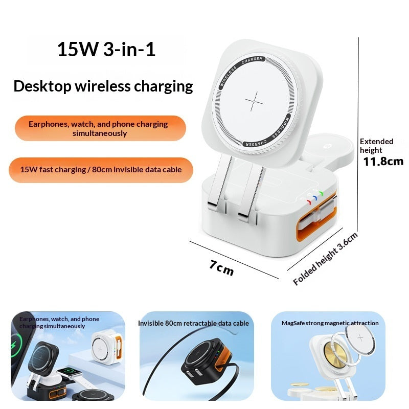 VIRELIA™ AeroMag 15W 3-in-1 Wireless Charging Station