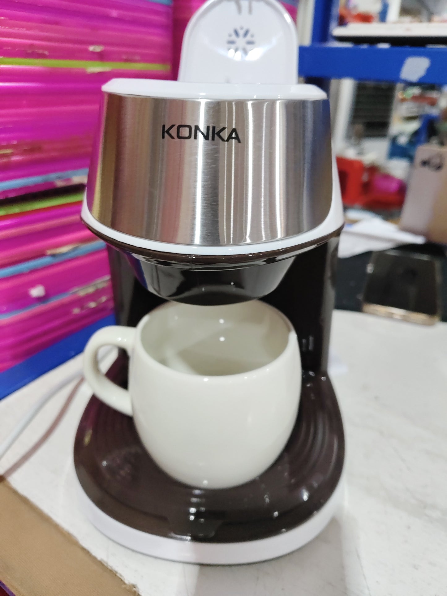 Portable Automatic Coffee Maker – Mini Espresso Machine for Home & Office
