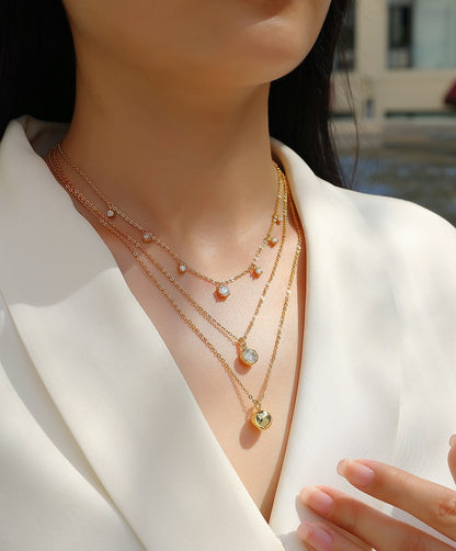 1-Carat Moissanite Silver Pendant Necklace – S925 Gold Electroplated, Minimalist Luxury