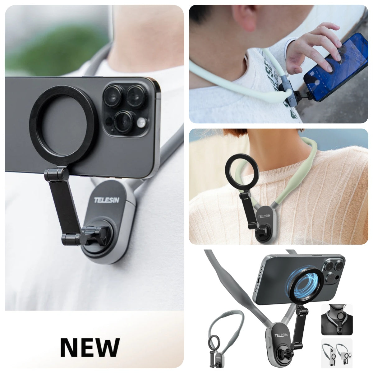 Phone Neck Strap Mount – Magnetic Magsafe Holder with Quick Release