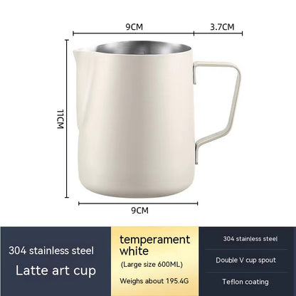 Professional Stainless Steel Milk Frothing Pitcher – Latte Art Barista Jug