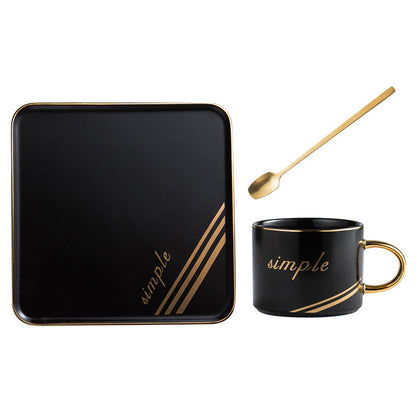Creative Ceramic Coffee Cups – Stylish & Elegant Set for Coffee Lovers