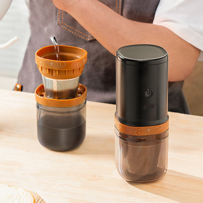 Portable Outdoor Grinding & Brewing Integrated Coffee Machine – Travel-Friendly Espresso Maker