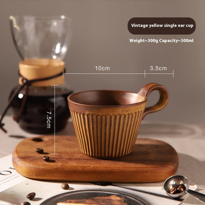 Cozy 2-Pack Vintage Stoneware Coffee Mug – Save More & Sip Together
