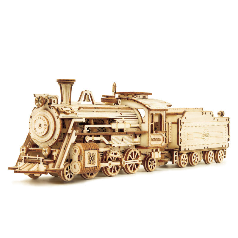 DIY Wooden Mechanical Car Model Kit – Large Advanced 3D Puzzle | Premium Assembly Hobby Model Kit