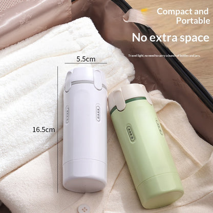 4-in-1 Travel Dispenser Bottle – Leakproof Portable Container for Toiletries & Perfume