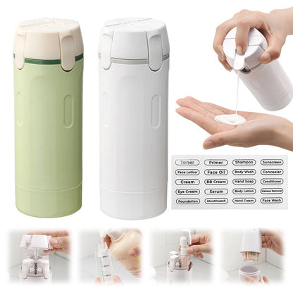 4-in-1 Travel Dispenser Bottle – Leakproof Portable Container for Toiletries & Perfume