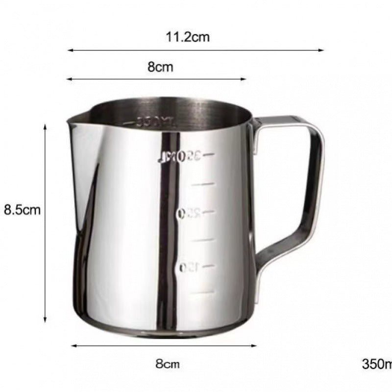 Premium Gold Stainless Steel Milk Frothing Cup – Barista Coffee Pitcher