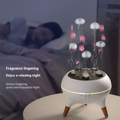 Jellyfish Aura Humidifier – Ultrasonic Aroma Diffuser with Ambient Light & Remote Control