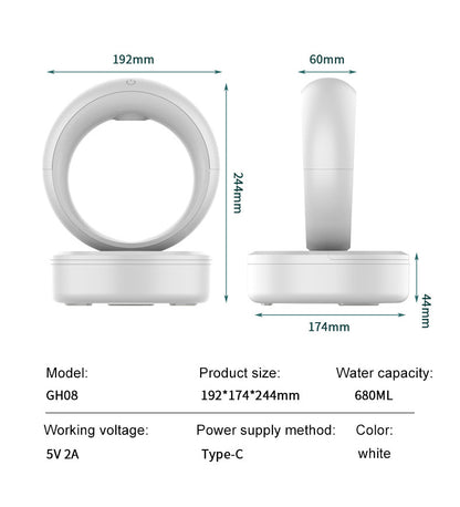 Anti-Gravity Water Drop Humidifier – Silent Levitating Mist Diffuser