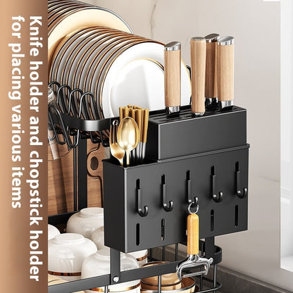 Countertop Bowl & Dish Rack – Self-Draining, Multi-Purpose Kitchen Organizer