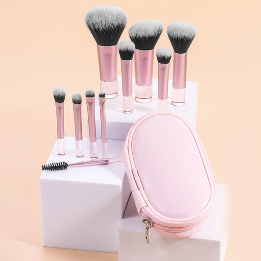 10‑Piece Makeup Brush Set for Beginners – Blush, Foundation & Eye Brushes for Flawless Looks