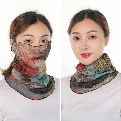 Lightweight Summer Gauze Scarf – Multifunctional Hanging-Ear Wrap