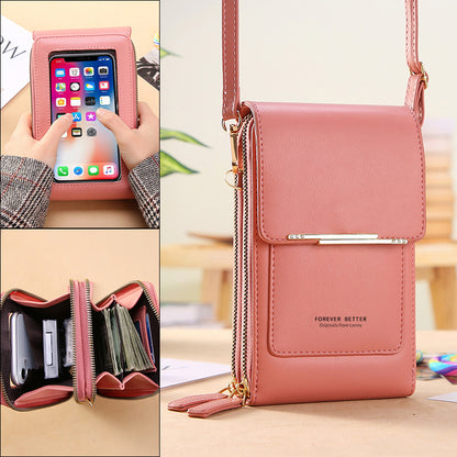Touchscreen Crossbody Phone Bag – Stylish Mini Wallet for Women