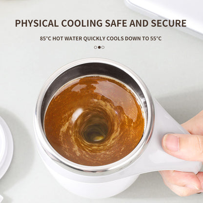 Rechargeable Self-Stirring Coffee & Milkshake Cup – Electric Magnetic Stirring Mug
