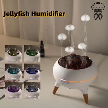 Jellyfish Aura Humidifier – Ultrasonic Aroma Diffuser with Ambient Light & Remote Control