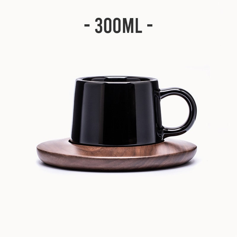 Museum European Classic Red Ceramic Mug – Stylish Coffee & Tea Cup with Optional Coaster