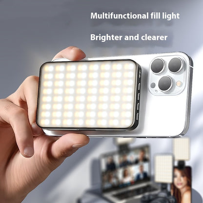 Magnetic LED Fill Light for Smartphone & Camera – Portable Clip-On Photography Lighting