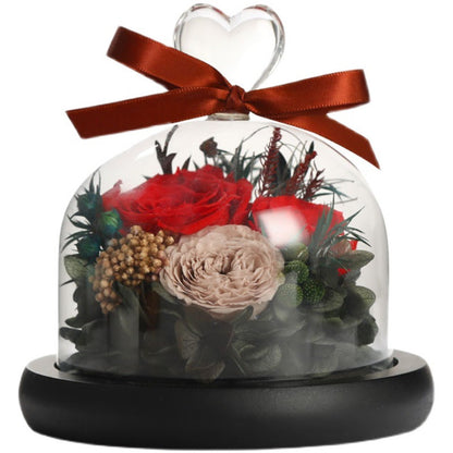 Eternal Rose Glass Dome Gift Box – Luxury Romantic Flower Keepsake