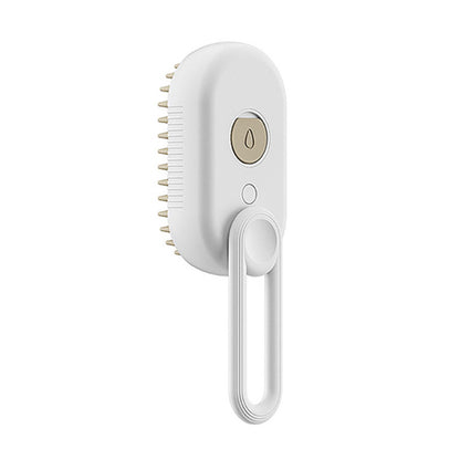 3‑in‑1 Electric Pet Grooming Brush – Steam Spray Hair Removal & Massage for Cats & Dogs