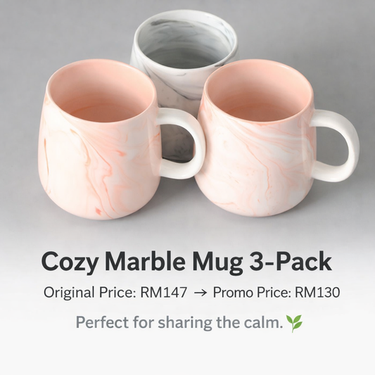 Virelia Cozy Marble Mug – 3-Pack for Everyday Relaxed Rituals
