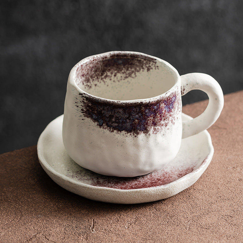 Retro Style Ceramic Mug Set for Afternoon Tea at Home