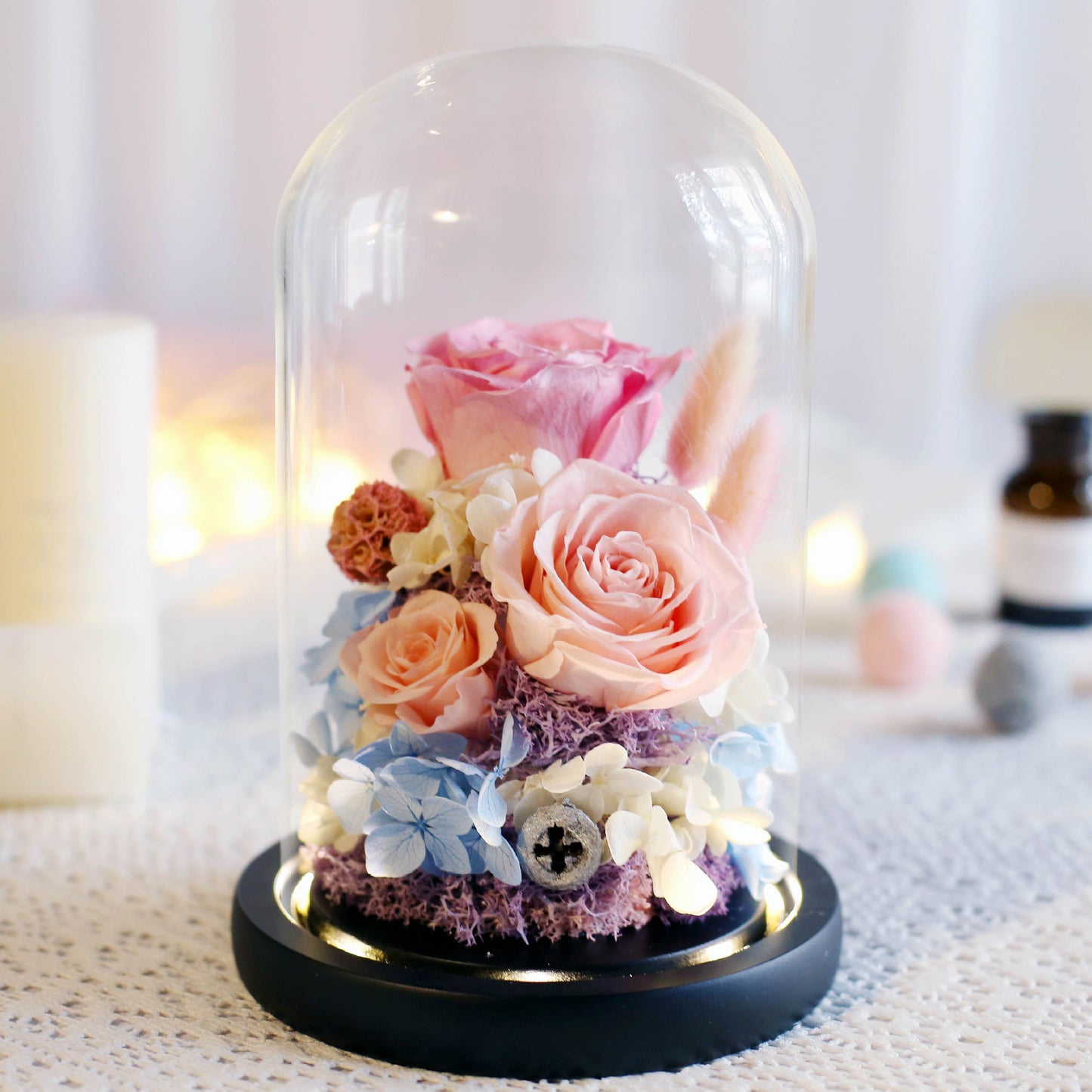 Eternal Rose Glass Dome Gift Box – Luxury Romantic Flower Keepsake
