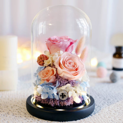 Eternal Rose Glass Dome Gift Box – Luxury Romantic Flower Keepsake