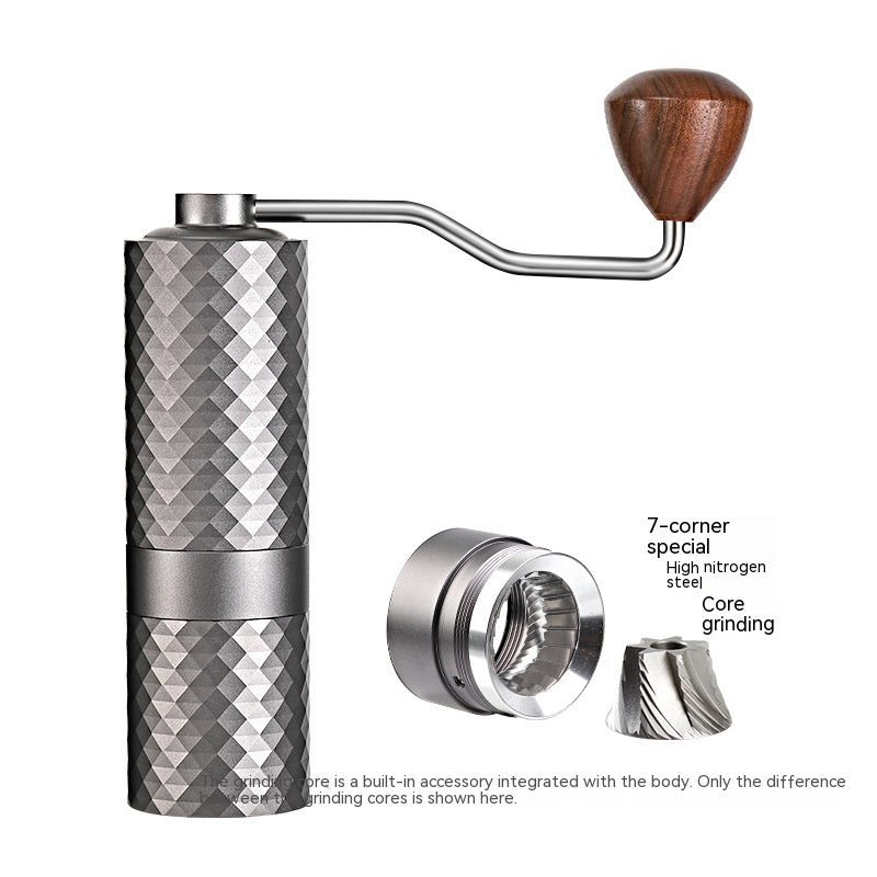 Luxury Manual Coffee Grinder – Diamond Ceramic Burr for Perfect Beans
