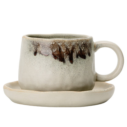 Retro Style Ceramic Mug Set for Afternoon Tea at Home