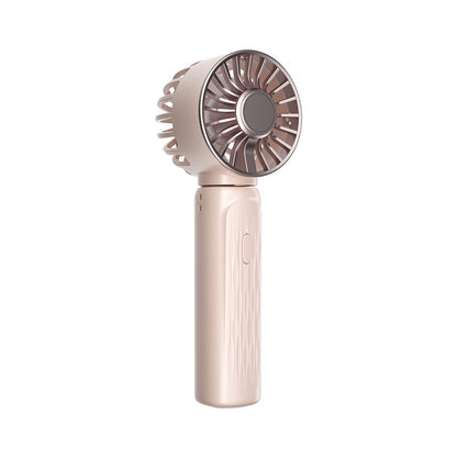 Portable Handheld Turbo Cooling Fan – Mini Ice Sensation High-Speed USB Rechargeable Fan with Digital Display for Camping, Travel & Outdoor Activities