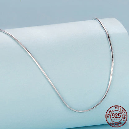 S925 Silver Necklace – Gold/Silver Plated, Snake Chain