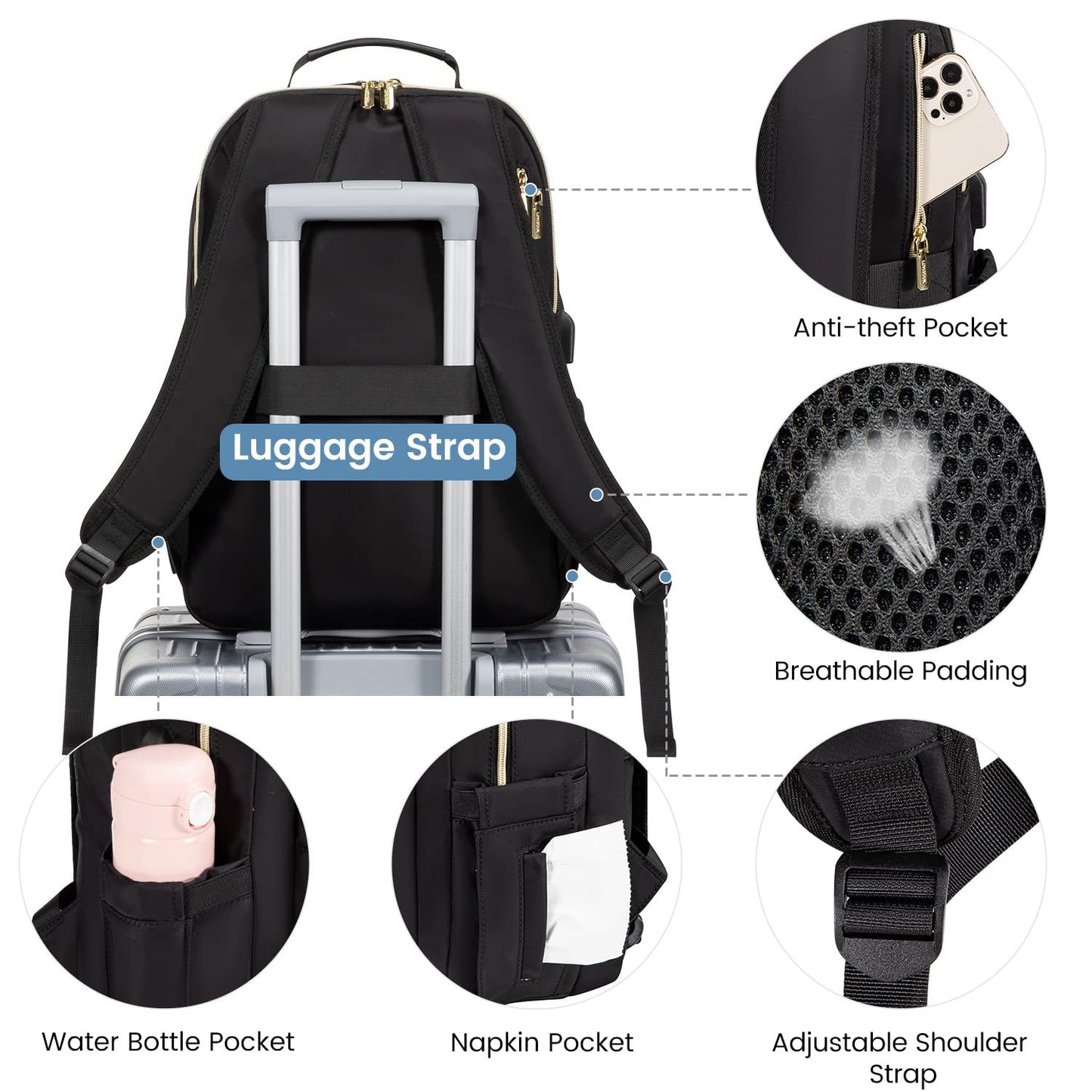 Women’s Laptop Backpack – Business, Travel & Daily Use