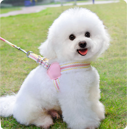 Breathable Summer Dog Harness & Leash – Chest Vest for Small & Medium Dogs (Corgi, Shiba Inu, Bichon)