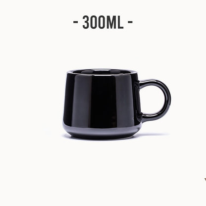 Museum European Classic Red Ceramic Mug – Stylish Coffee & Tea Cup with Optional Coaster
