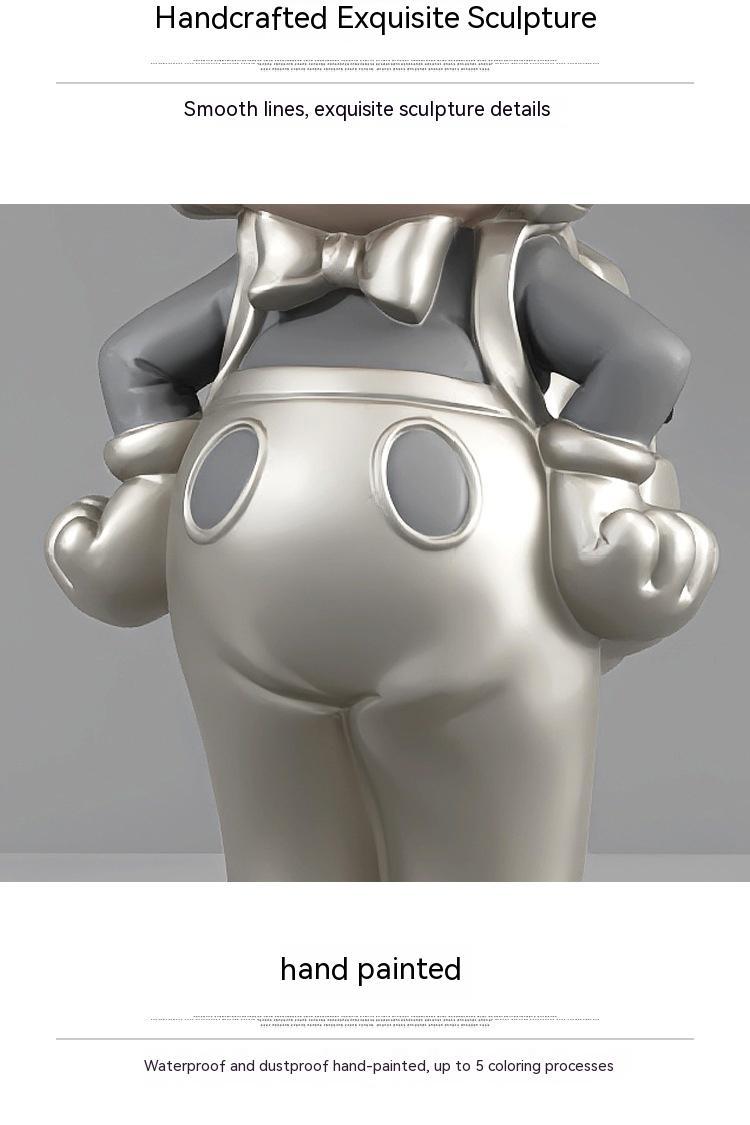 Elegant Rabbit Sculpture – Luxury Living Room Home Décor Ornament