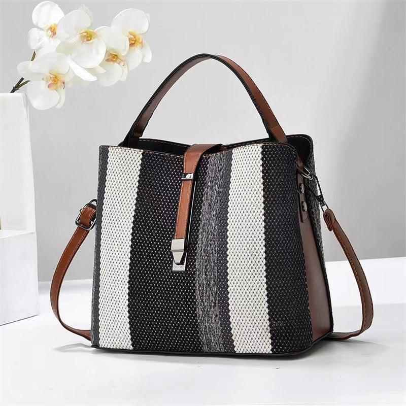High Fashion PU Leather Bucket Bag – Large Capacity Women’s Crossbody Handbag