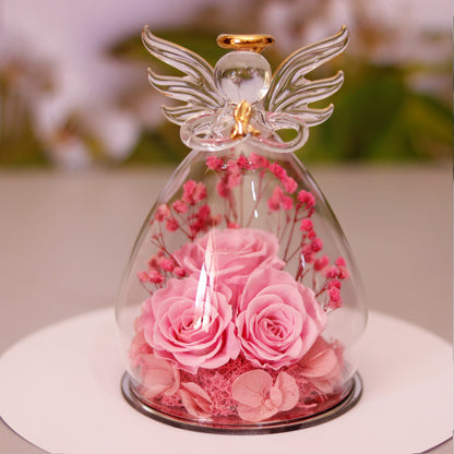 Eternal Angel Rose Glass Dome Gift Box – A Timeless Symbol of Love