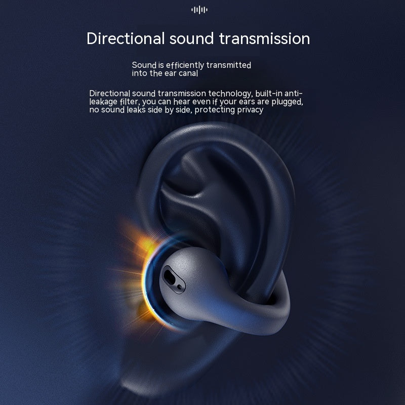 Wireless Bone Conduction Ear Clip Bluetooth 5.3 Headset – TWS, Comfortable, Sports