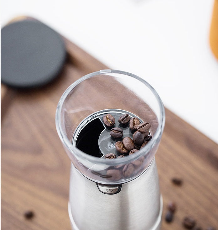 Electric Coffee Grinder – Adjustable Stainless Steel Burr Mill