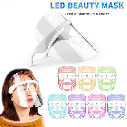 LED Facial Mask 7 Modes – Skin Whitening, Anti-Aging & Home Spa Therapy