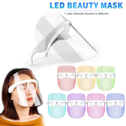 LED Facial Mask 7 Modes – Skin Whitening, Anti-Aging & Home Spa Therapy