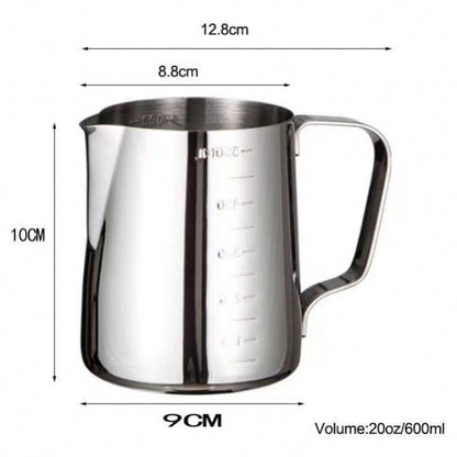 Premium Gold Stainless Steel Milk Frothing Cup – Barista Coffee Pitcher