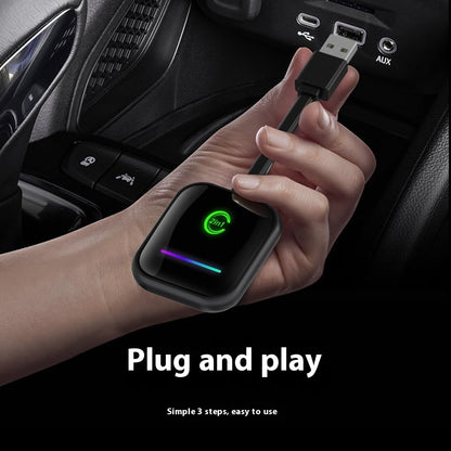 2-in-1 Smart Wireless CarPlay Adapter – Compatible with Apple CarPlay