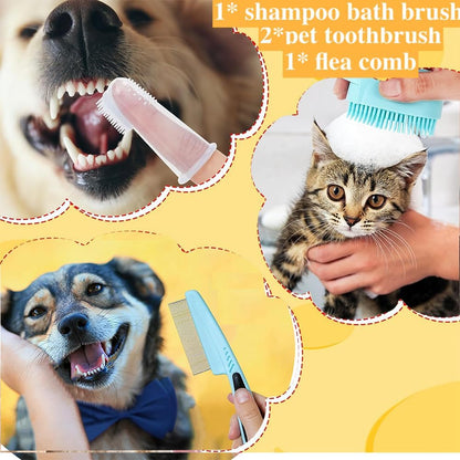 Complete 7-Piece Pet Grooming Kit – Self-Cleaning Brush & Professional Home Care Tools