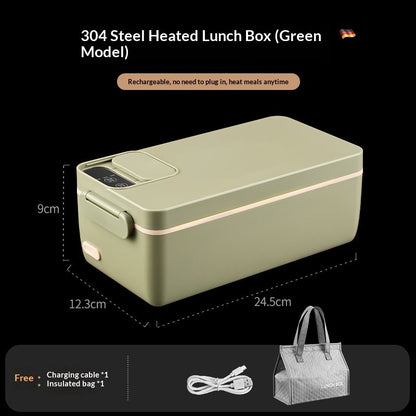 Smart Portable Food Warmer – Wireless Rechargeable Heated Lunch Box