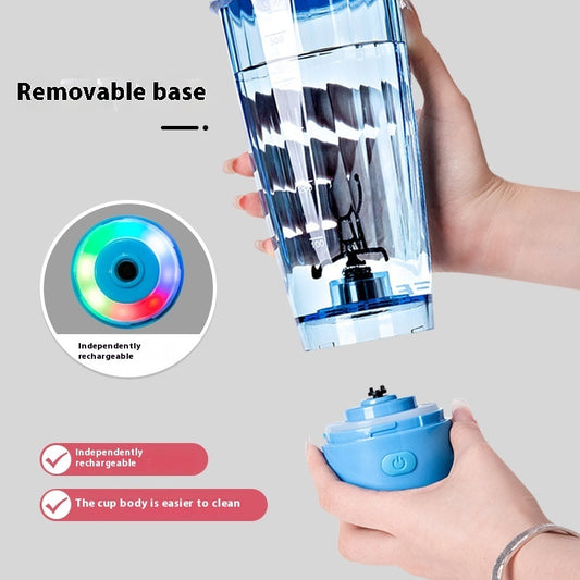 USB Rechargeable Auto Self-Stirring Coffee & Protein Mixing Cup with LED Light