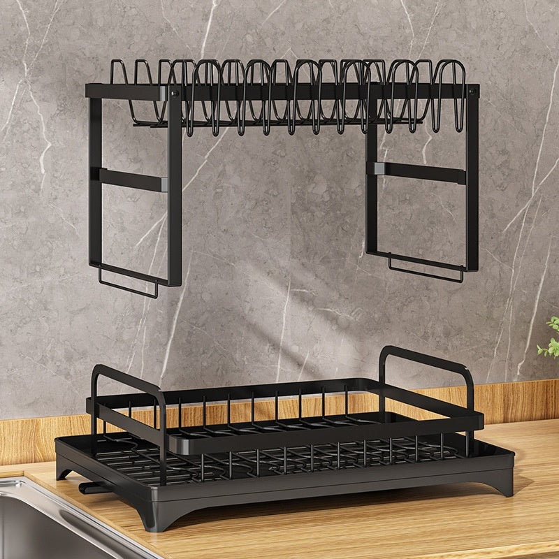 Elegant Multi-Functional Kitchen Organizer Cabinet for Bowls, Plates & Utensils