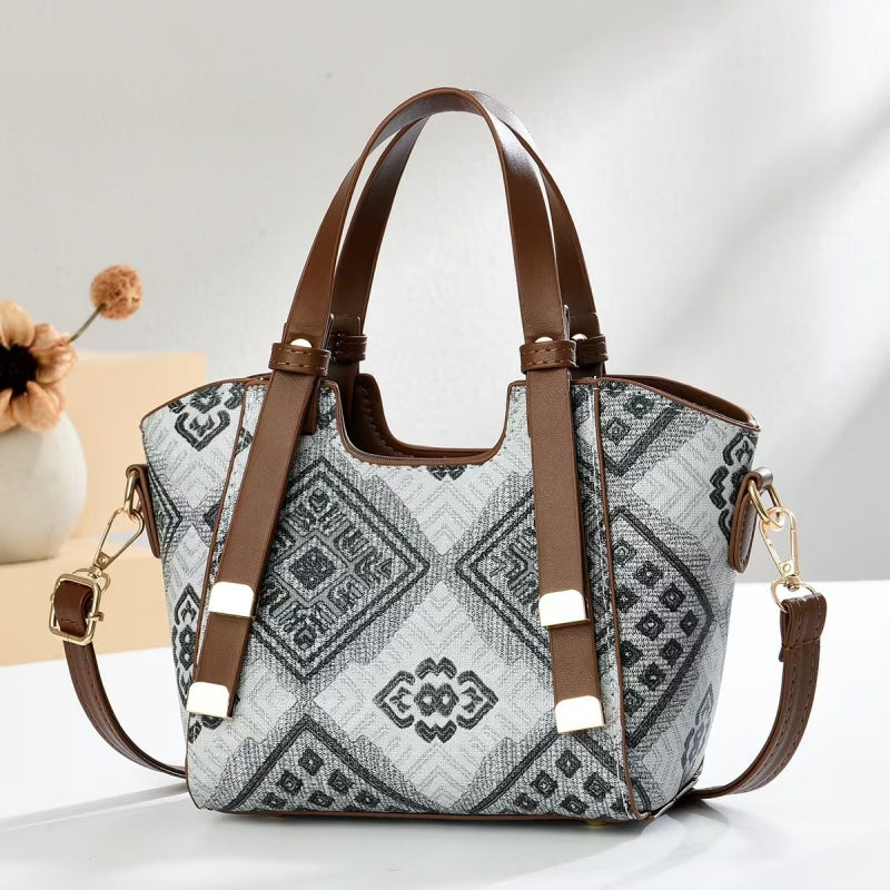 Monogram Boston Pillow Bag – Luxury Jacquard Women’s Crossbody Handbag