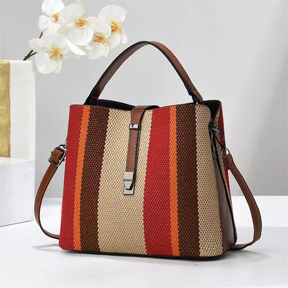 High Fashion PU Leather Bucket Bag – Large Capacity Women’s Crossbody Handbag